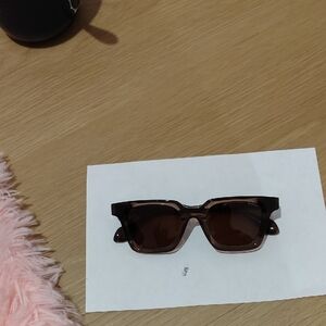 Brown Square Women's Sunglasses